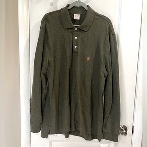 Brooks Brothers Performance Polo Original Fit  Pullover Cotton Sz L Olive